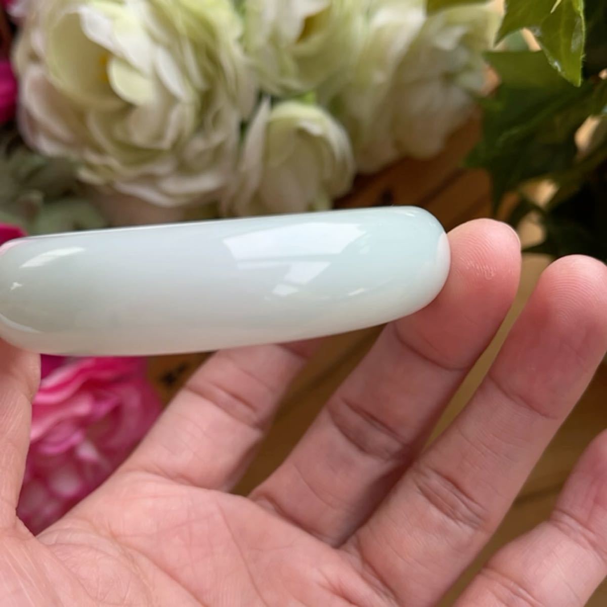 天然翡翠バングル55〜56#