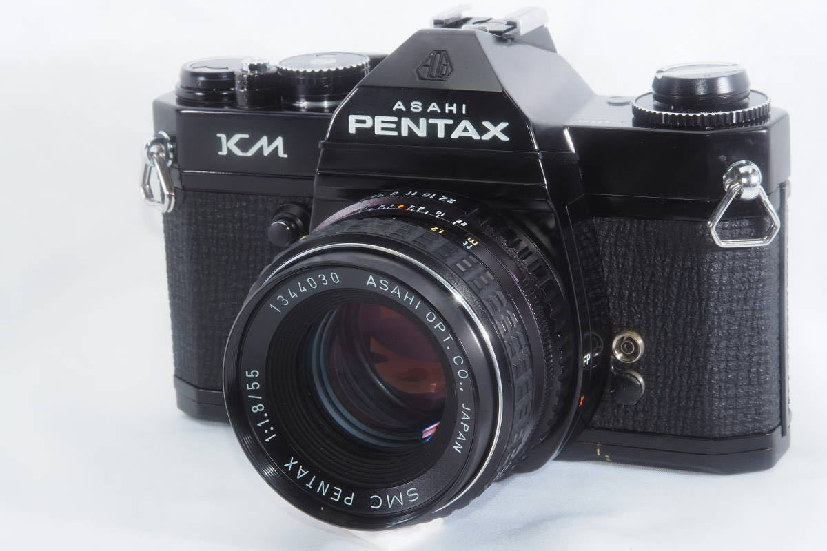 PENTAX KM SMC 1:1.8 55mm 分解整備済み。露出計、シャッター正常