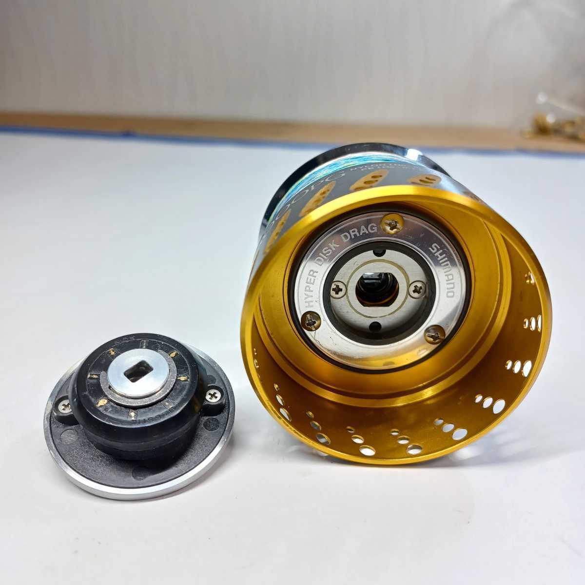 ◆SHIMANO シマノ◆08 ステラ SW5000PG◆スピニングリール◆MADE IN JAPAN◆ハンドルノブ無し◆動作確認済み_画像9