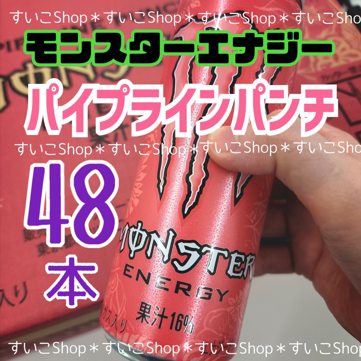 競売 モンスターエナジーパイプラインパンチ355ml ×48本 2ケース