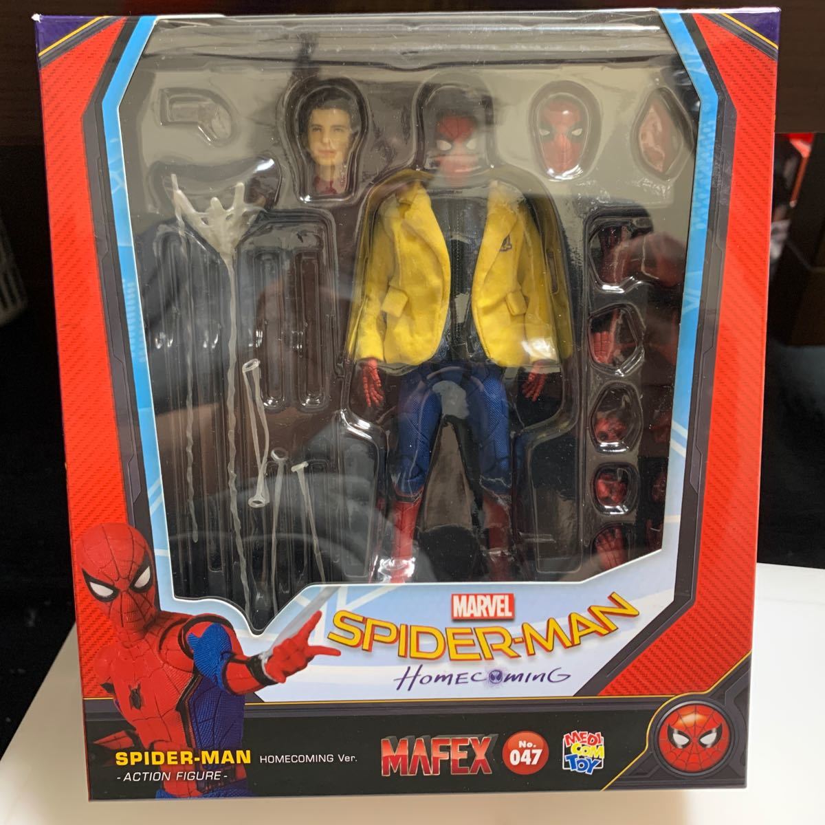 MARVEL MAFEX スパイダーマン ホームカミング +制服セット
