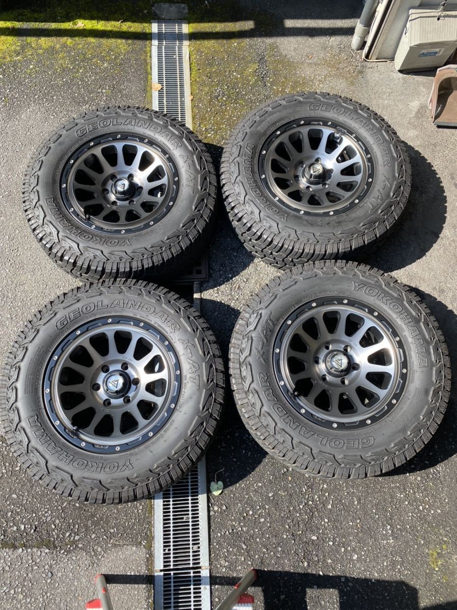 美品DELTA FORCE OVAL GEOLANDAR X-ATデルタフォース ジオランダー X-AT 150プラド 4本 8J +20 265/70R17 ランクル プラド