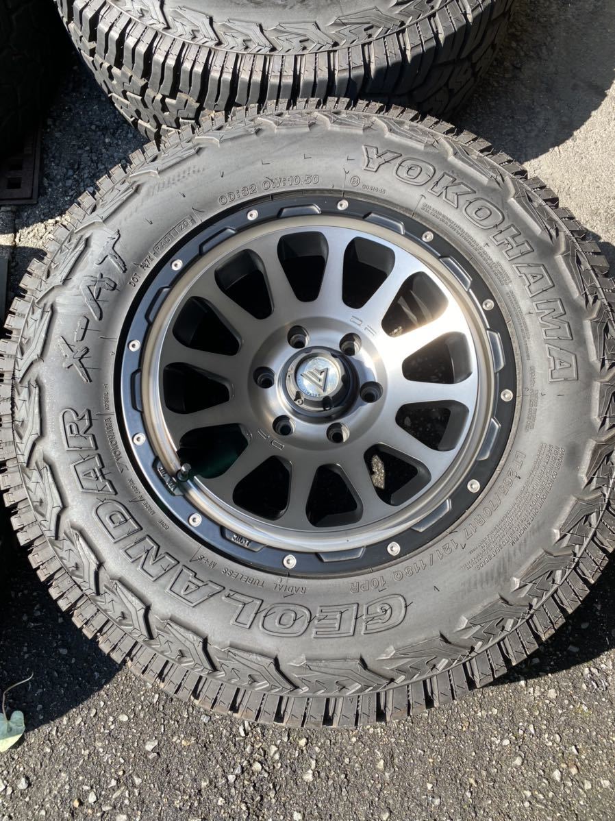 美品DELTA FORCE OVAL GEOLANDAR X-ATデルタフォース ジオランダー X-AT 150プラド 4本 8J +20 265/70R17 ランクル プラド 3