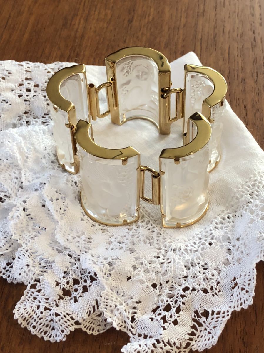 LALIQUE ラリック ヴィンテージ アンファンブレスレット LALIQUE ラリック ヴィンテージ アンファンブレスレット