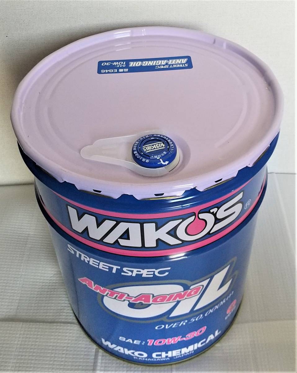  new goods unopened!! free shipping! WAKO\'S anti aging oil 10W-30 20L pail can / ( oil label seal attaching ) ANTI-AGING OIL Waco's E846