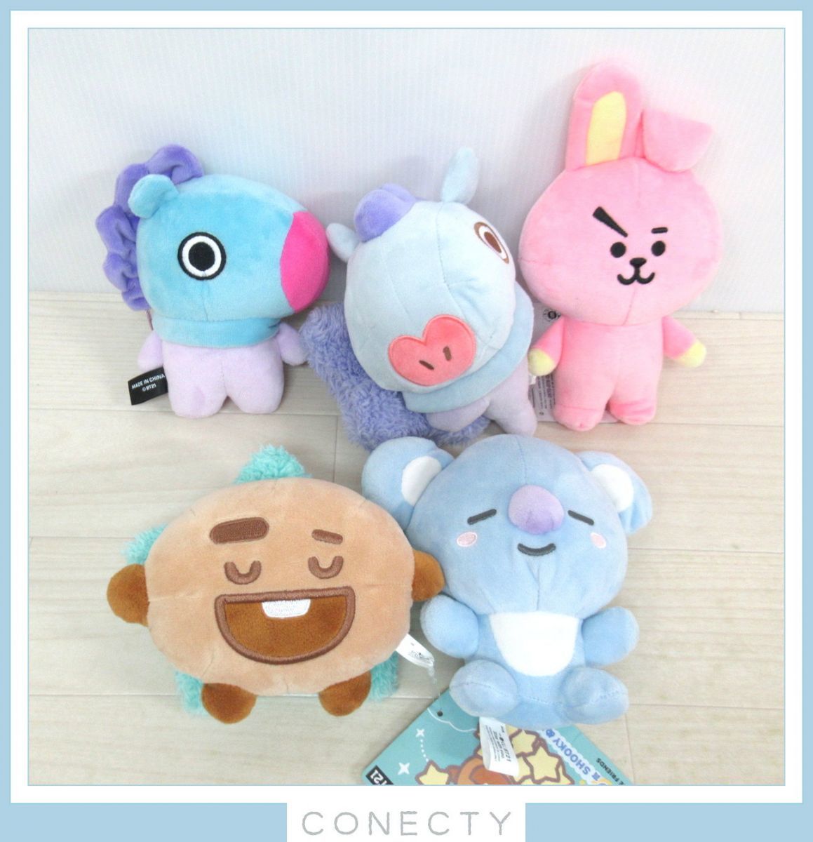 BT21 BTS グッズセット mini plush tata ぬいぐるみ ラバーチャーム ペン CHIMMY MANG COYA COOKY TATA【B1【S2_画像8