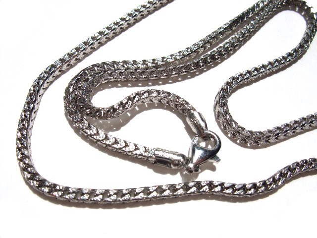 925 シルバーネックレス チェーン 34g 72cm 3mm ロング HIP HOP