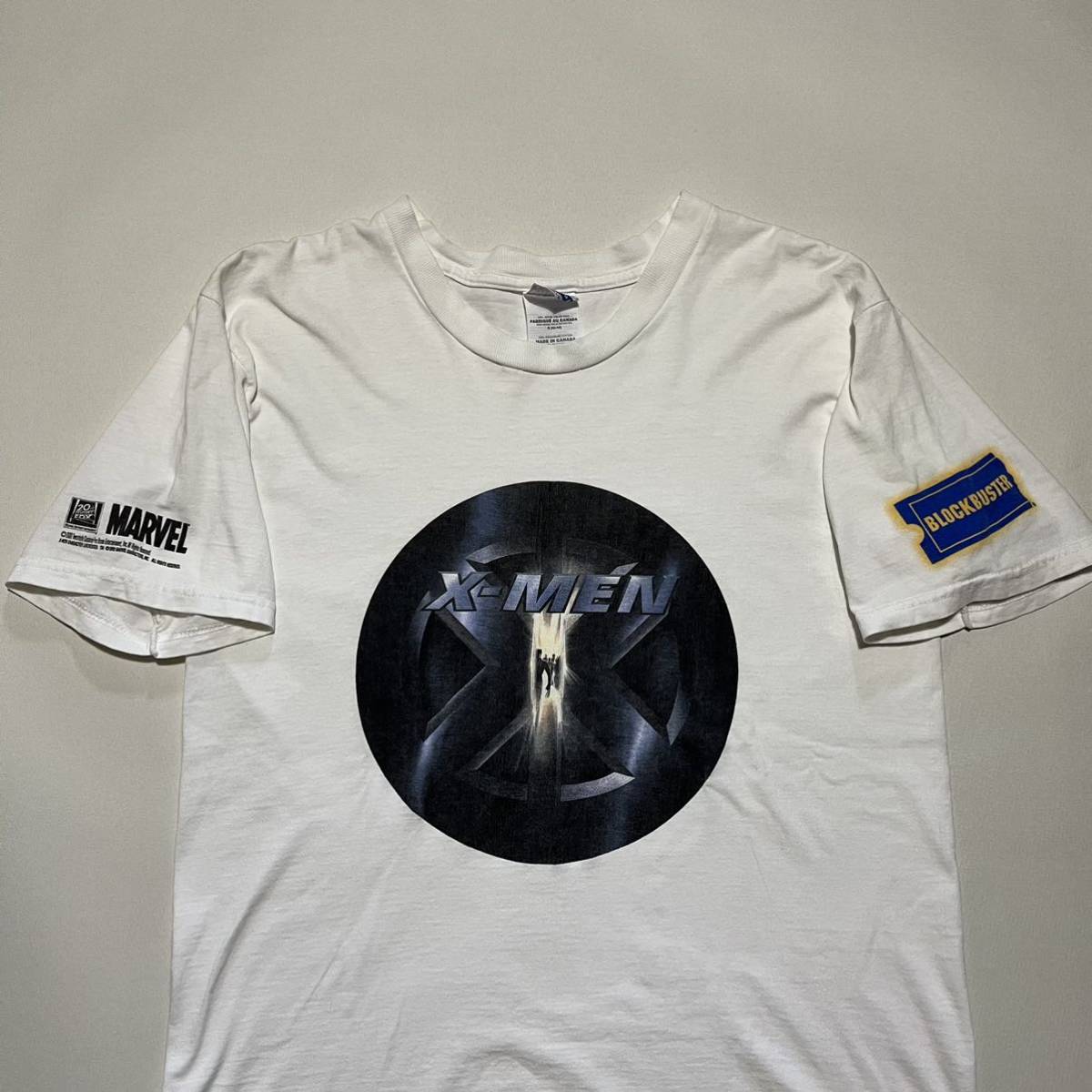レア 00s X-MEN ビンテージ Tシャツ L カナダ製 MARVEL アメコミ