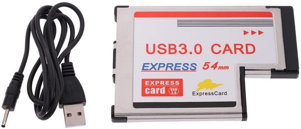 【C0015】Express Card USB3.0 2ポート 増設 PCカード_画像1