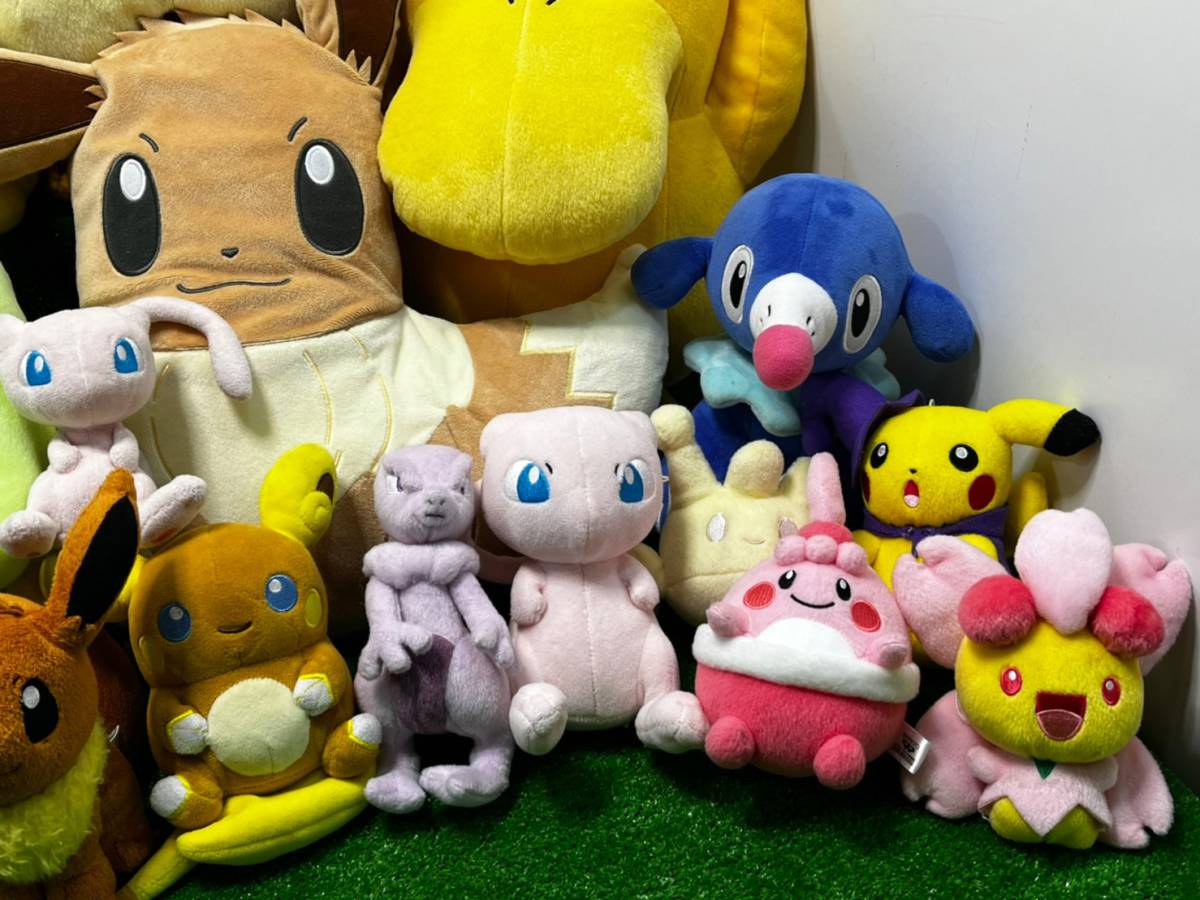 ◆55-160 ポケモン ぬいぐるみ 公式多数有 センター Fit 伝説 エモンガ ピカチュウ イーブイ サルノリ ヒバニー ミュウツー 大量 まとめて_画像7