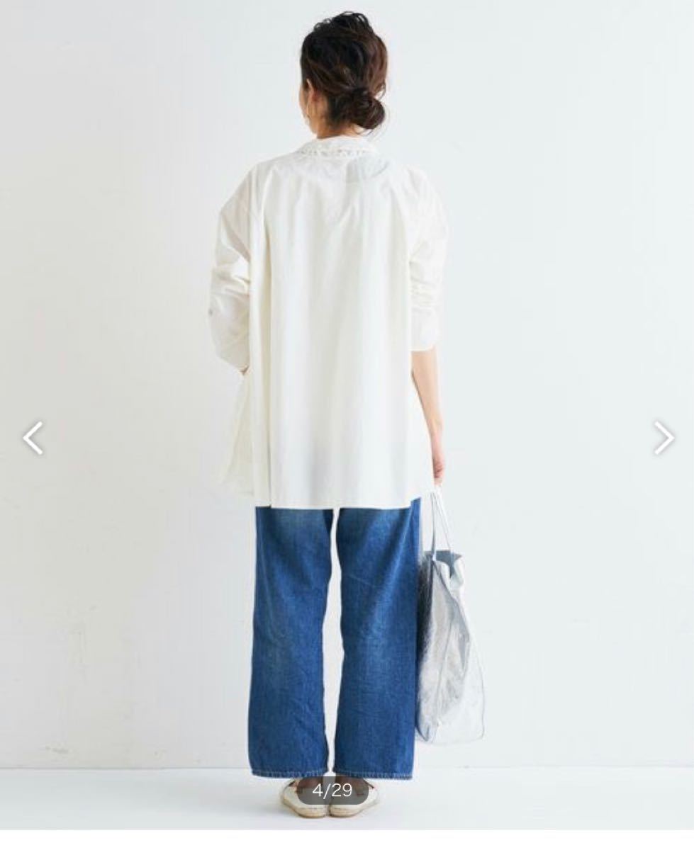 未使用品 21SS ビアズリー フレアシャツハオリ ホワイト | contifarma.pe