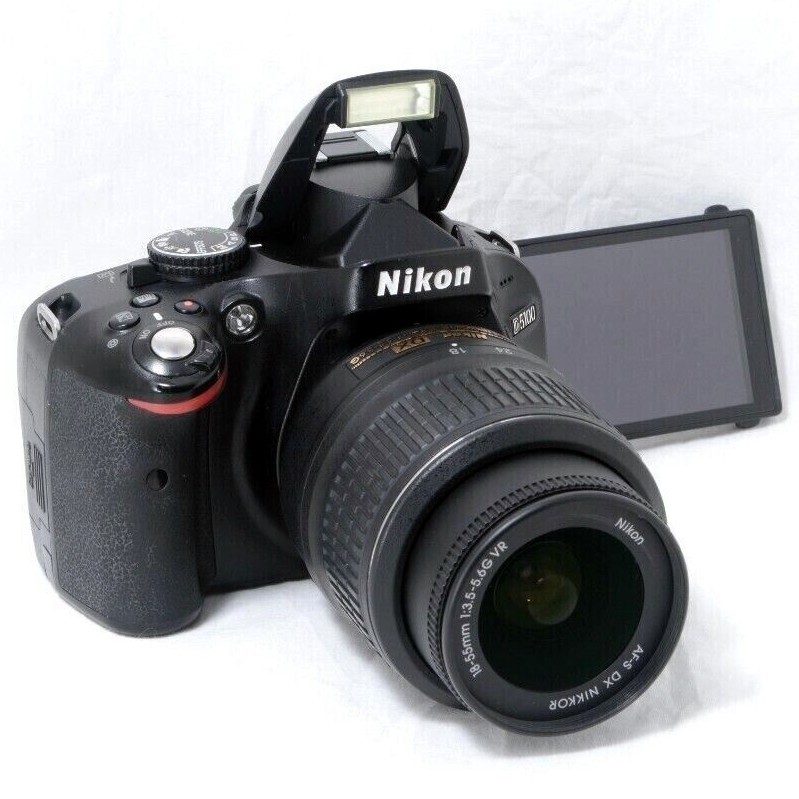 ☆スマホ転送&自撮り☆手振れ補正付き☆Nikon ニコン D5100 レンズ