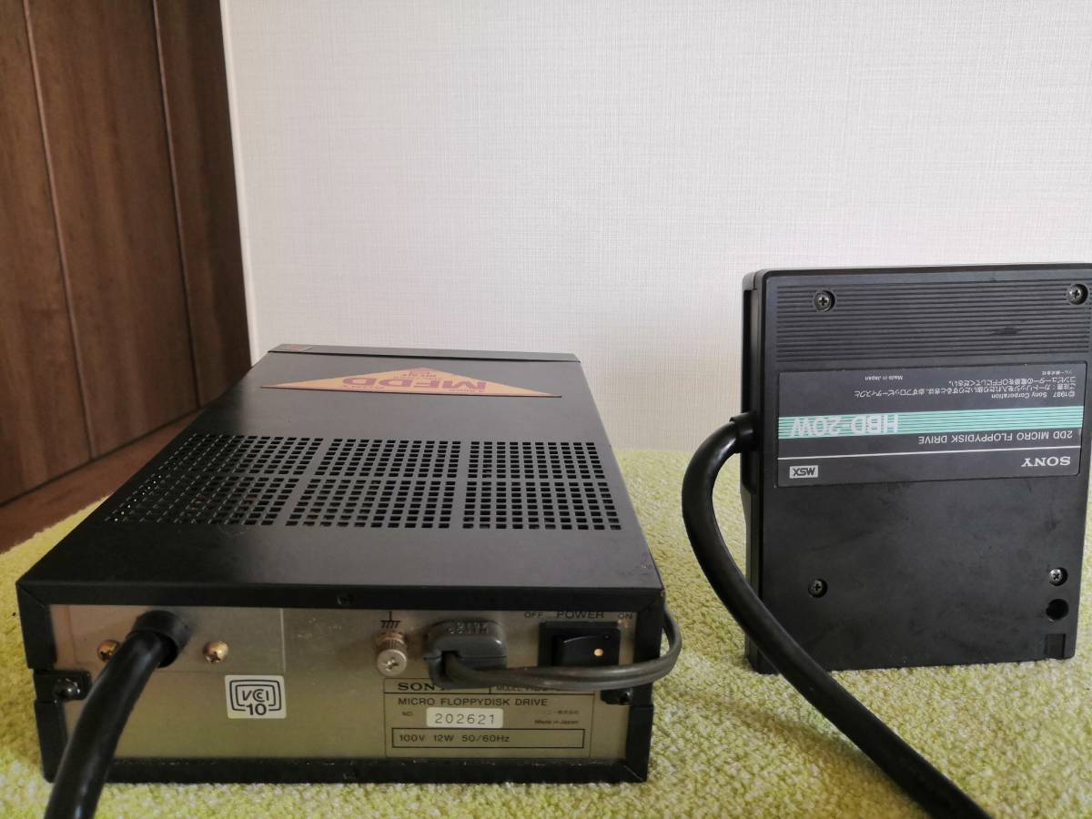 SONY HBD-20W FDD 2DD MICRO FLOPPYDISC DRIVE MSX 外付け SONY HBD-20W FDD 2DD MICRO FLOPPYDISC DRIVE MSX 外付け