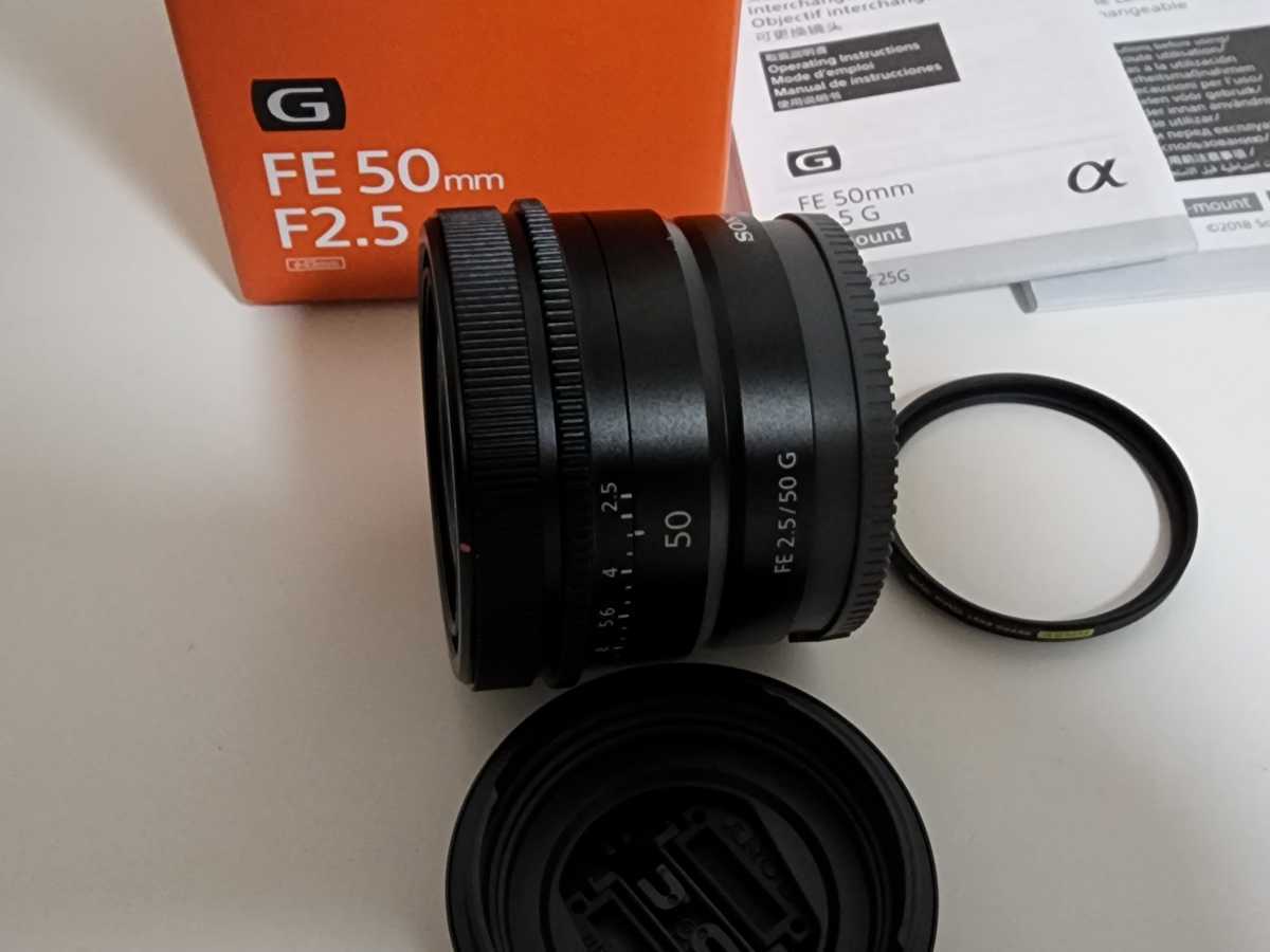 SONY ソニー FE 50mm F2.5 SEL50F25G☆元箱 レンズフィルター付 標準