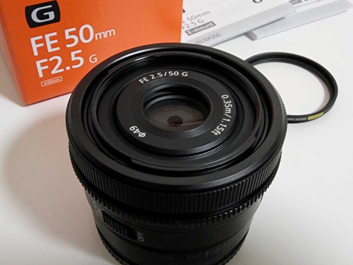 SONY ソニー FE 50mm F2.5 SEL50F25G☆元箱 レンズフィルター付 標準