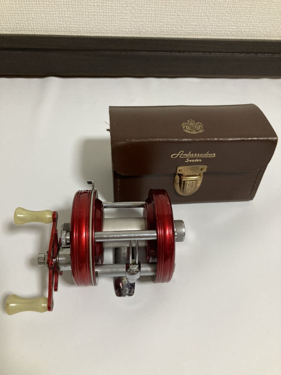 50s ABU Ambassador 5000 4 screw 1950 period Old Abu Garcia Bait Vintage red Ambassador  Ambassadeur red reel : Real Yahoo auction salling