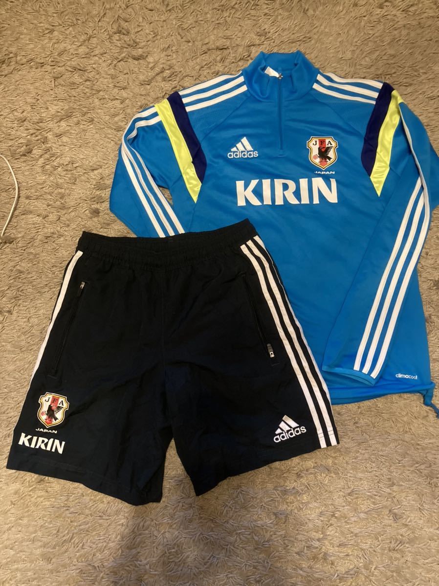 超美品 サッカー adidas アディダス スポンサー キリン KIRIN 日本代表 ウインドブレーカー