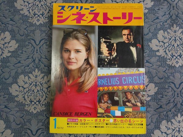 1074/スクリーン シネ・ストーリー　1972年1月号　付録なし　ドミニク・サンダ/ナタリー・ドロン/ミレーユ・ダルク/マイケル・サラザン_画像1