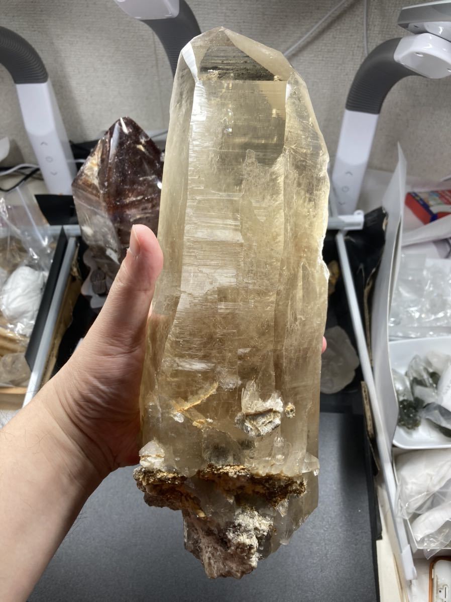 シトリン フリーフォーム タワー パワーストーン 黄水晶 天然石 - 通販