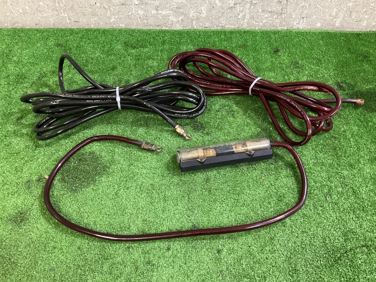 j1047779287 Sound　Quest　サウンドクエスト　gauge reference series power cable　スピーカーケーブル　ヒューズボックス　ANE-100A　黒_画像1