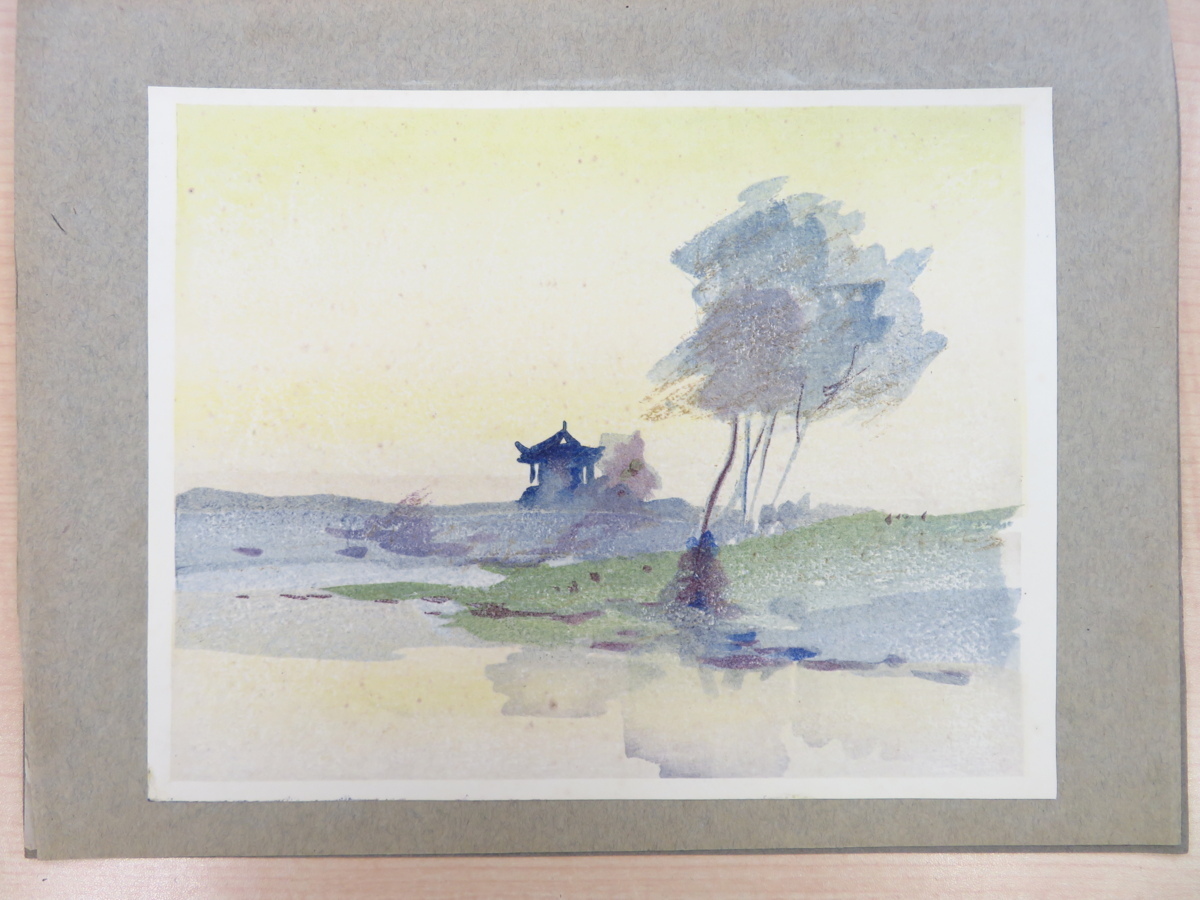 石川欽一郎『水彩画集』(全2編揃・彩色木版画全10枚揃)明治45年-大正2