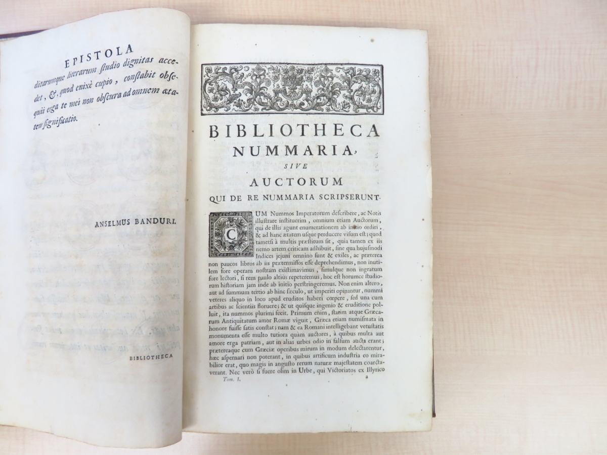 【史上最も激安】 Anselmo Banduri『Numismata Romanorum』(全2冊揃 imperatorum 画集