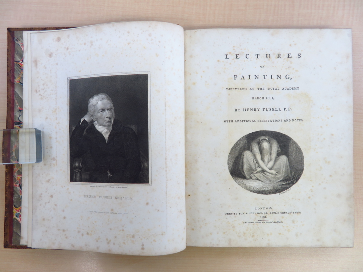 寿岳文章旧蔵書（メモ書付） フュースリー『Lectures on painting』1820年初版本 ウィリアム・ブレイク銅版画入 ストア Yahoo!かんたん決済_画像5