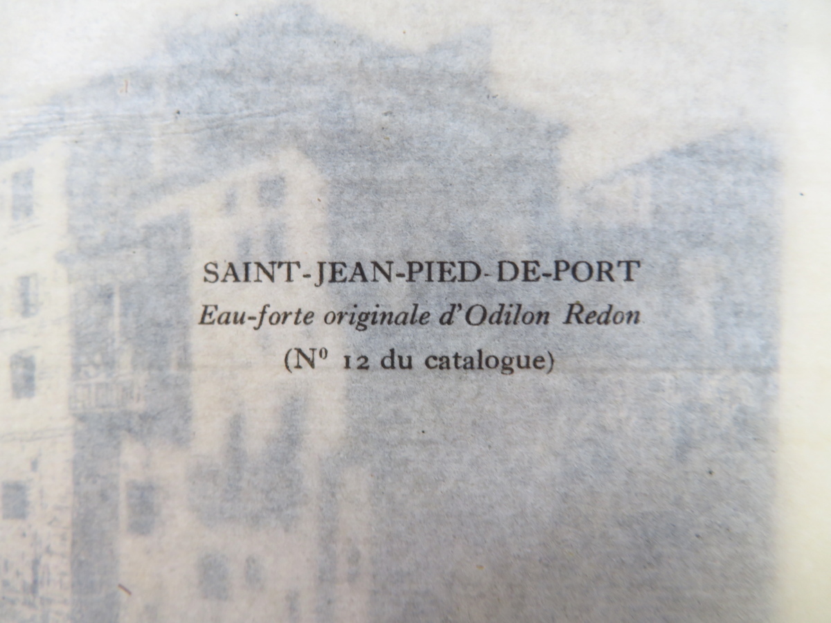 オディロン・ルドン オリジナル銅版画3枚入『Lettres d'Odilon Redon』限定110部 1923年G. Van Oest & Cie（パリ）刊_画像8