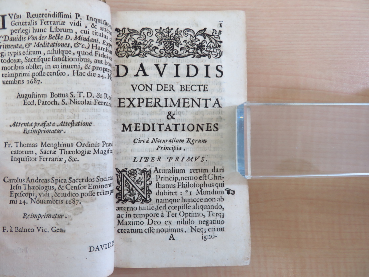Davidis von der Becte D. Mindani, Experimenta et Davidis von der Becte D. Mindani, Experimenta et