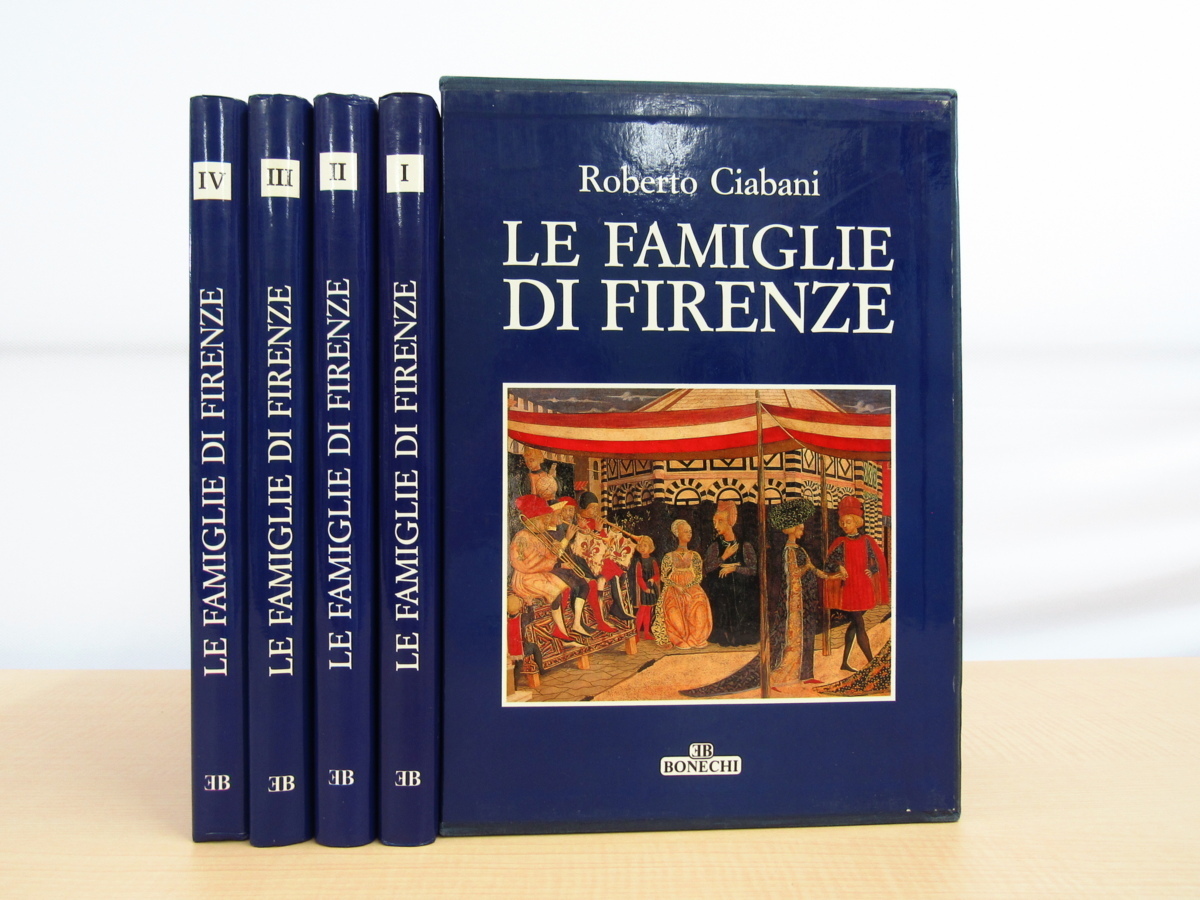 Roberto Ciabani『Le famiglie di Firenze』(全4巻揃) 西洋中世以降フィレンツェに勇名を馳せたイタリア貴族・豪族一族大全 紋章 紋章学