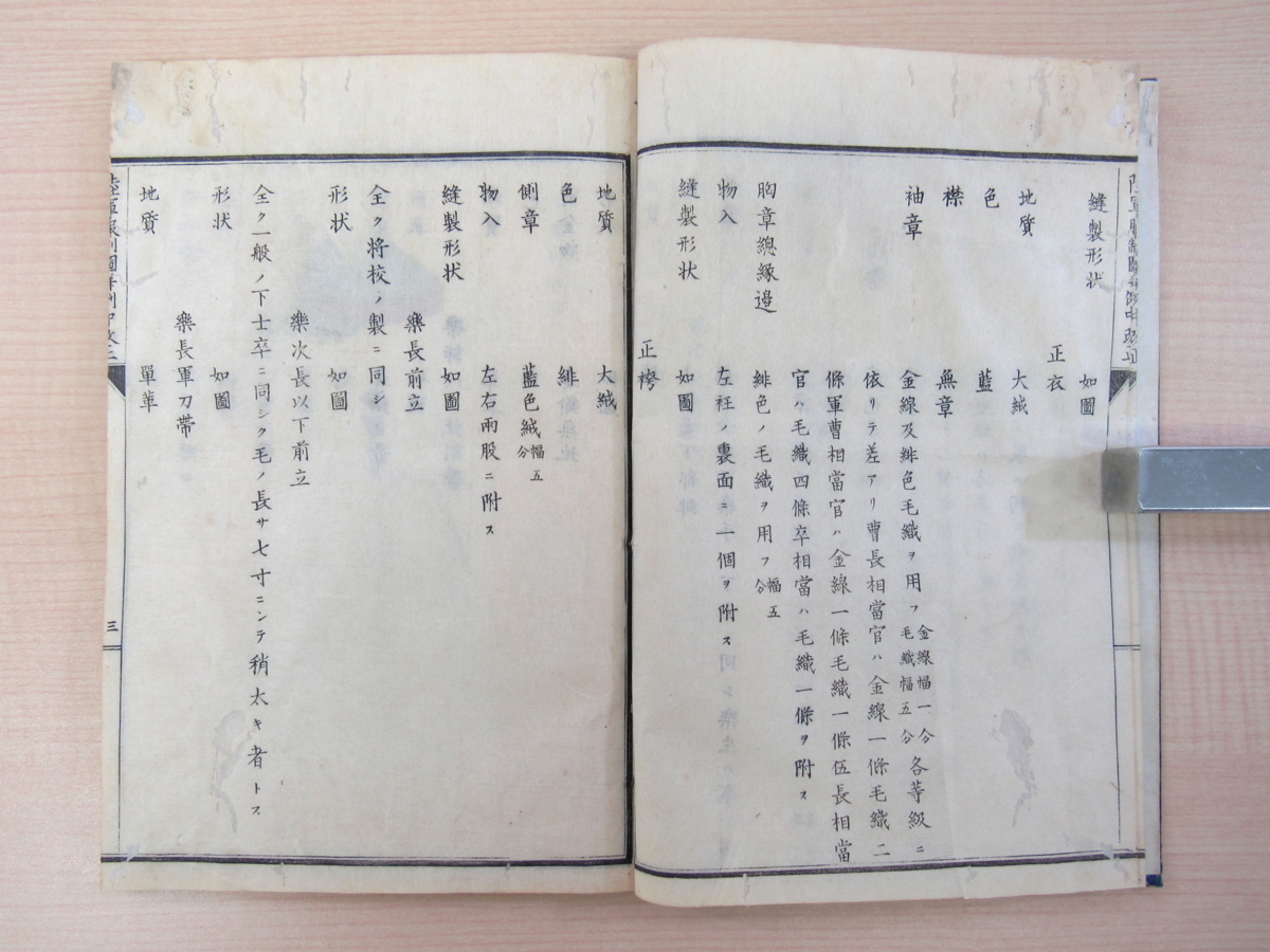 太政大臣三條實美『陸軍服制図并例中改正』明治11 太政大臣三條實美『陸軍服制図并例中改正』明治11