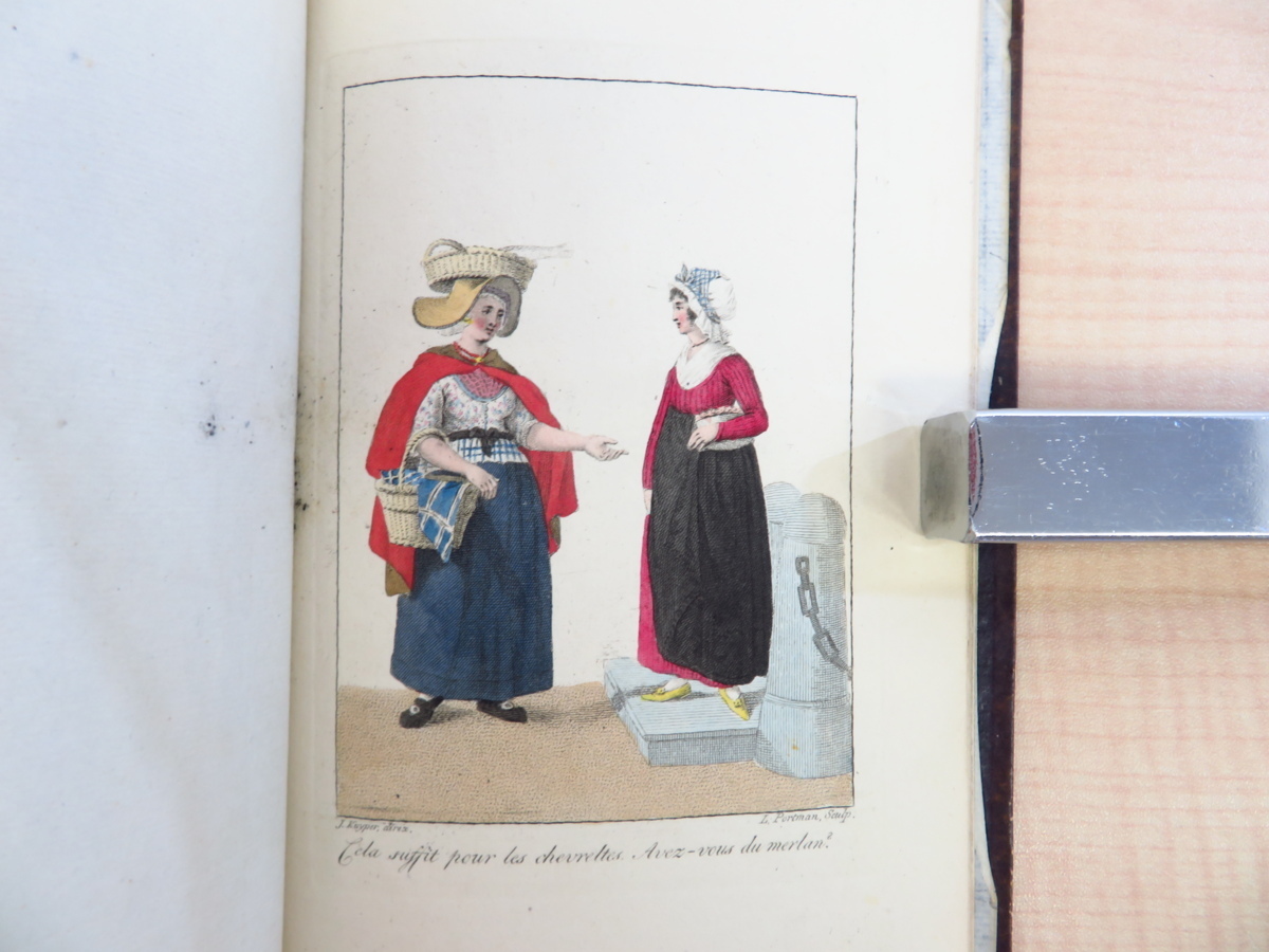 手数料安い villageois et populaires Costumes de Hollande』(手彩色入 la 画集