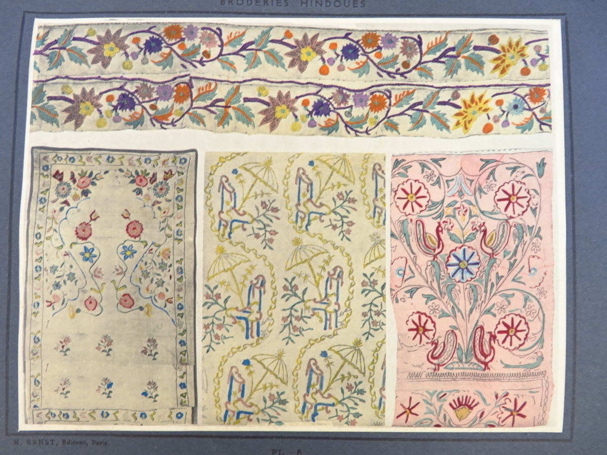 【日本産】 Broderies Hindoues』1927年Ernst ポショワール Henri(パリ)刊 画集