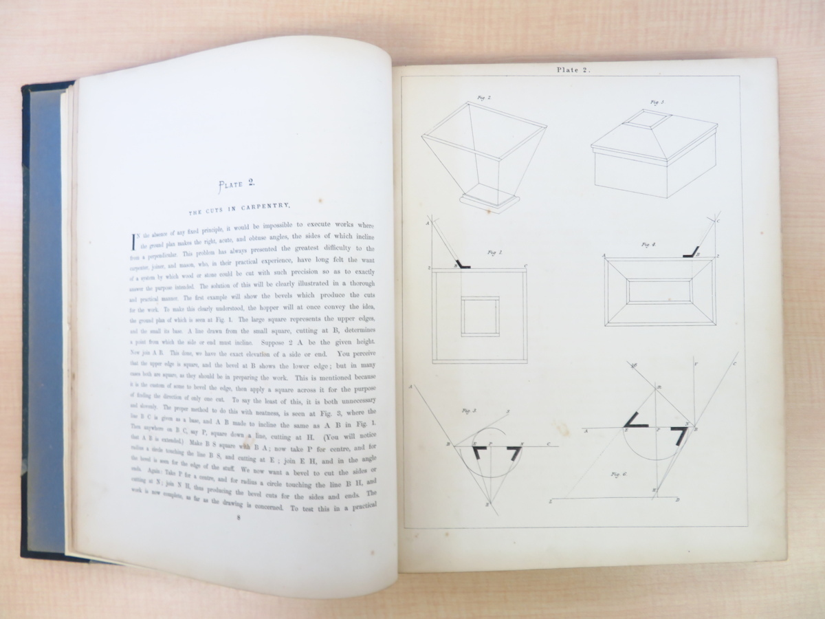 Robert Riddell『The Carpenter and Joiner, Stair Builder, and Hand Railer』1985年エジンバラ刊 西洋建築設計図面集 英国建築プラン図集_画像6