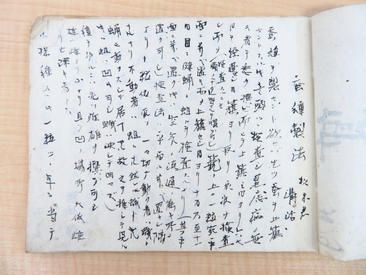 超美品 新潟県中魚沼郡下組村 養蚕関連写本2冊(明治22-23年)養蚕伝習 画集