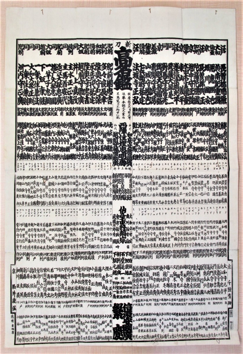 古今 新刀銘鑑 完』 文久元年(1861)慶長以降の新刀の 古今 新刀銘鑑 完』 文久元年(1861)慶長以降の新刀の