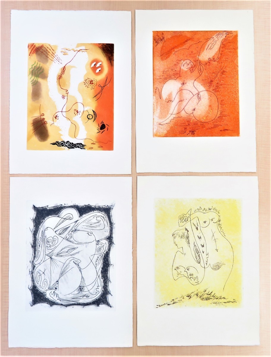 福袋 公式 アンドレ・マッソン オリジナル銅版画21枚入『Andre Masson 画集