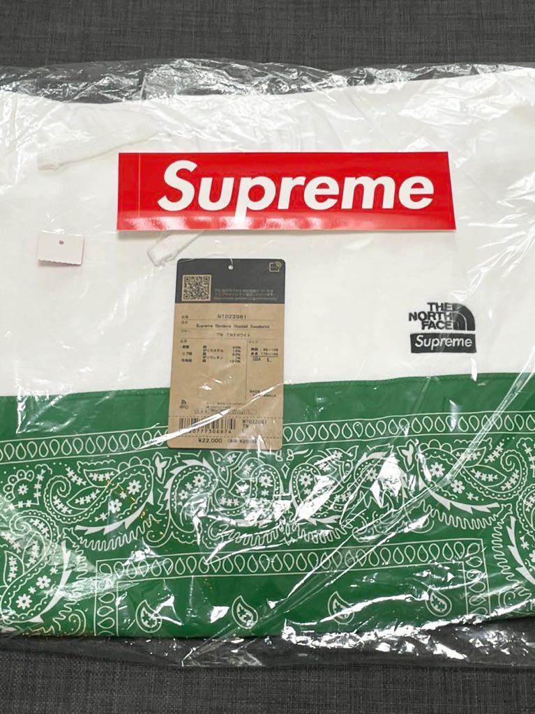 送料無料 L 白 Supreme The North Face Bandana Hooded 送料無料 L 白 Supreme The North Face Bandana Hooded