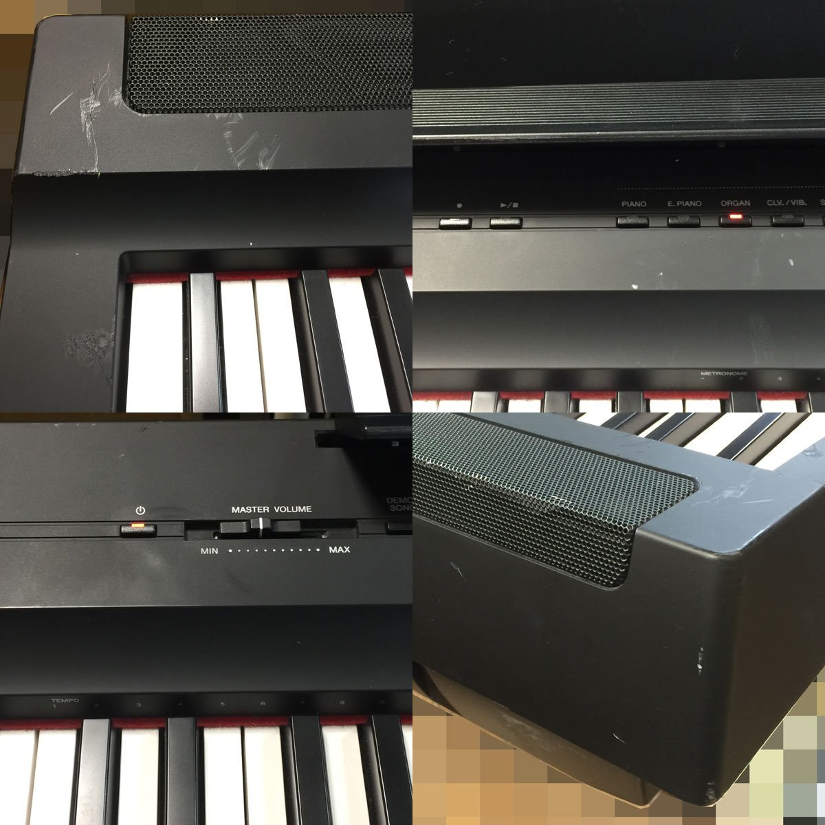 YAMAHA/ヤマハ 電子ピアノ P-70 スタンド付き 88鍵 付属有 - 鍵盤楽器