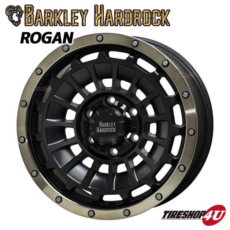 日本製】 おすすめタイヤ付 4本セット BARKLEY HARDROCK ROGAN