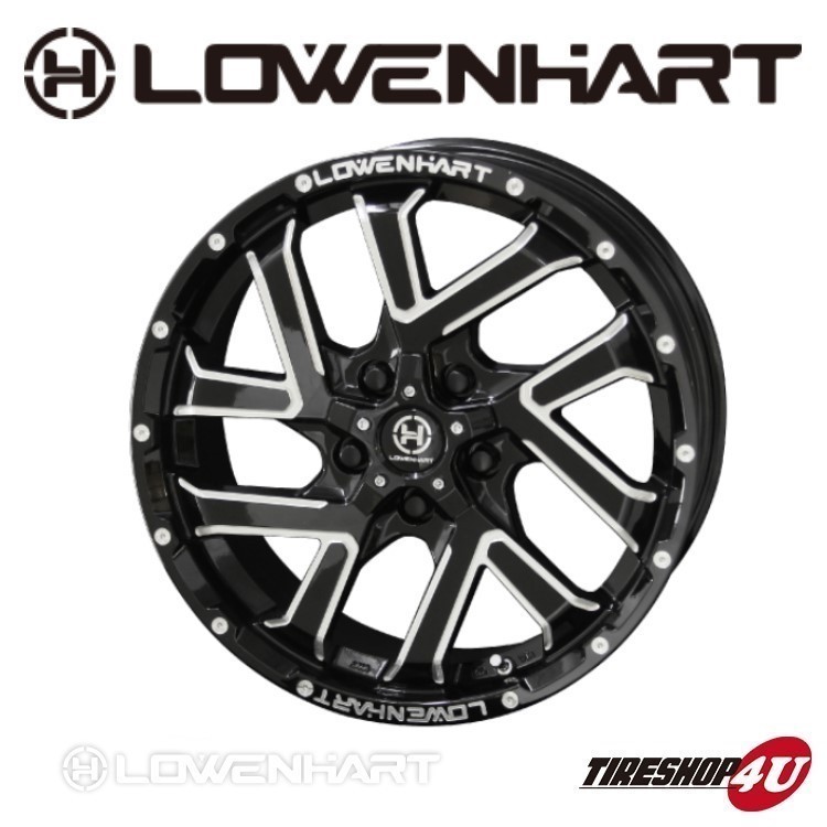 4本セット LOWENHART GXL206 16x7.0J 5/114.3 +38 GBK MUDSTAR radial M/T MT 225/70R16 レーベンハート RAV4 デリカD5 ホワイトレター_画像2