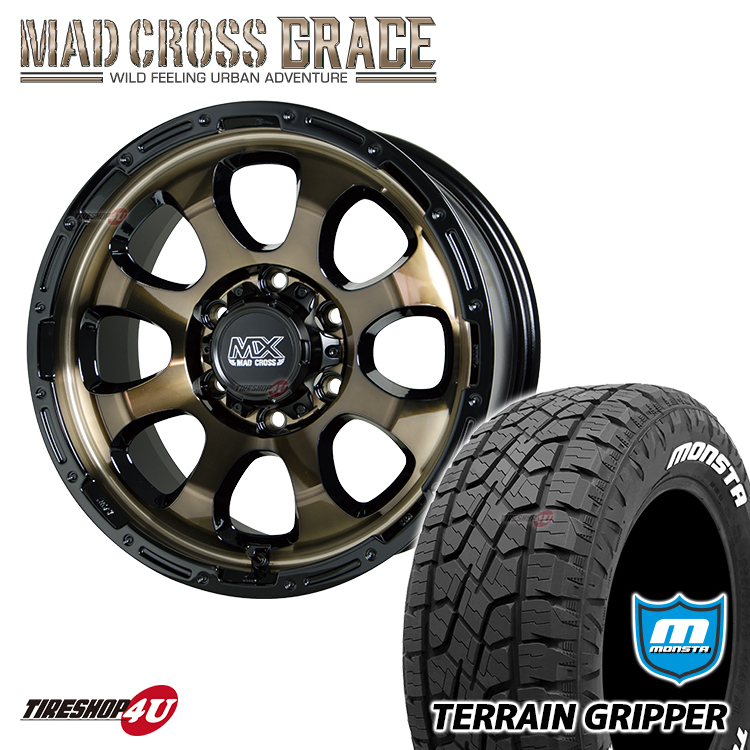 61%OFF!】 4本セット MADCROSS GRACE グレイス 17x8.0J 6 139.7 20