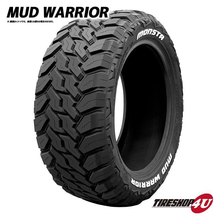 4本セット GARMENTS Style U 16X6.0J 5/139.7 -5 MONSTA MUD WARRIOR 235/70R16 ガーメンツ モンスタ ホワイトレター ジムニーシエラ JB74_画像4