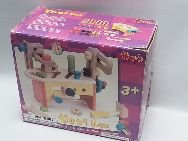 エトボイラ 工具セット2 S707 木製ツールボックス キッズ 子供 木の玩具 Tool Box VOILA 管14386_画像9