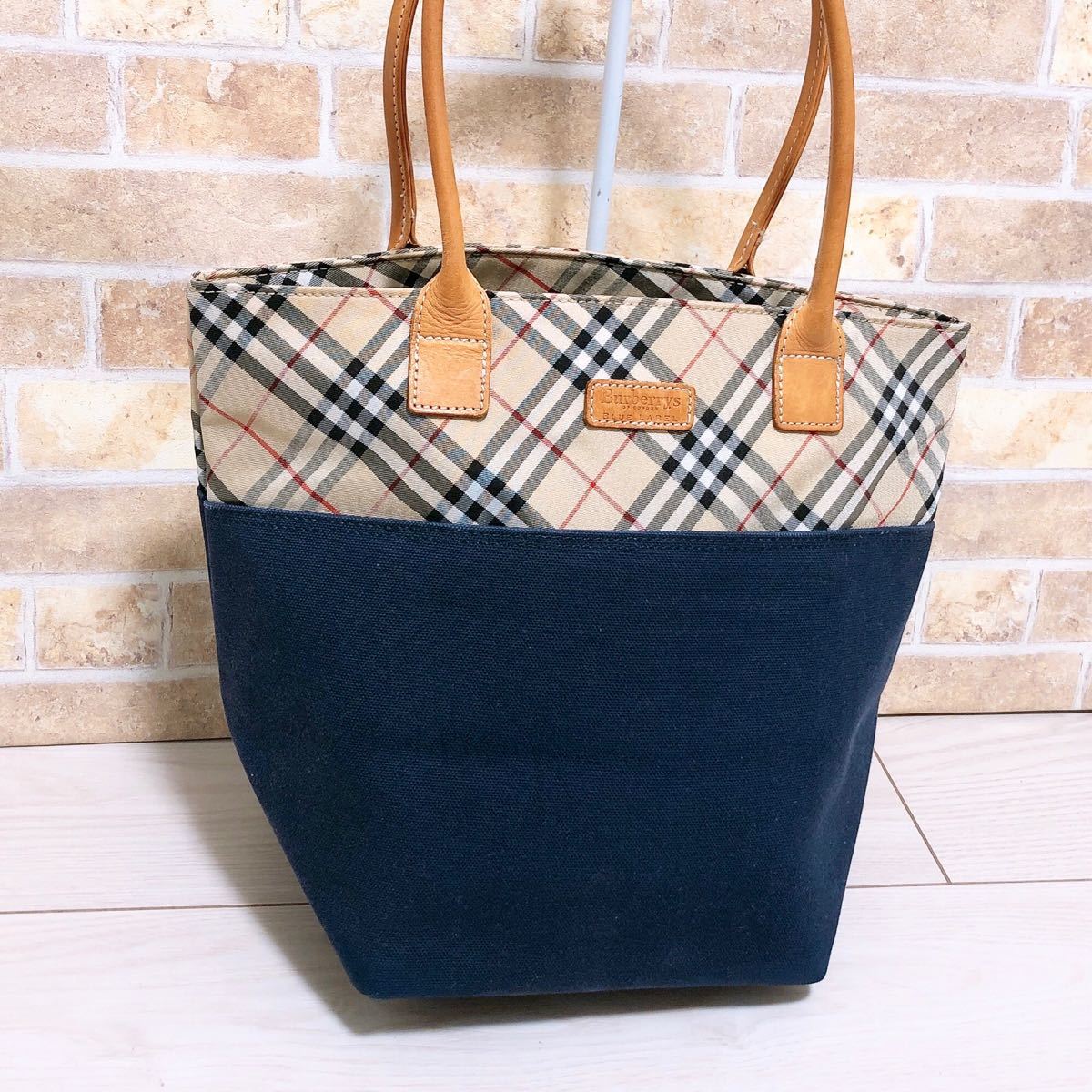 美品》Burberrys Blue Label(バーバリー)トートバッグ｜Yahoo!フリマ