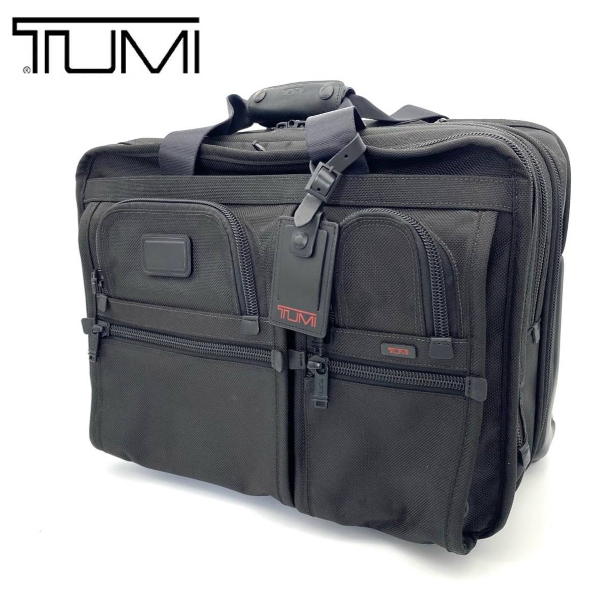 1円 美品 TUMI トゥミ 26104DH ALPHA アルファコレクション PCキャリーバッグ 2輪 ホイールド デラックス ブリーフ ウィズ PC インサート_画像1