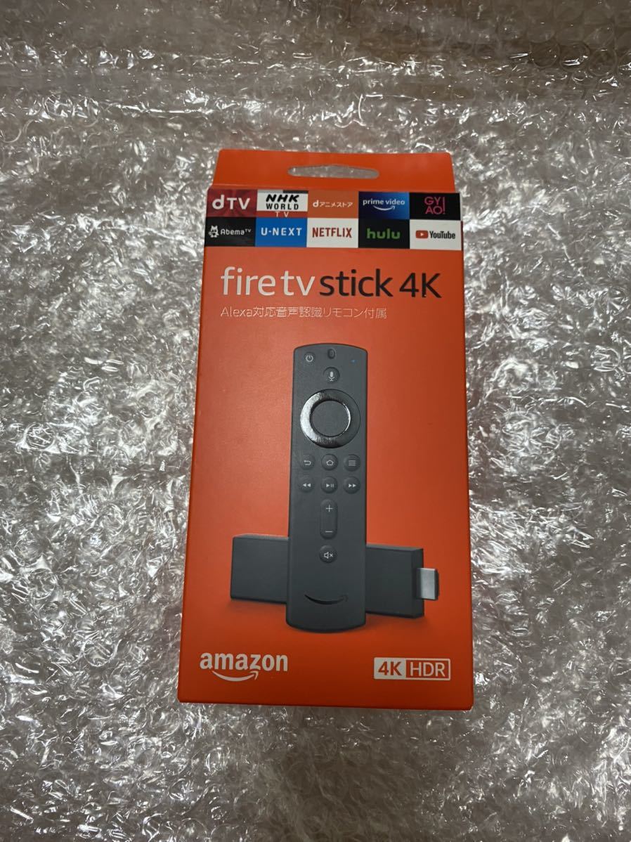 雅虎代拍-- Fire TV Stick 4K Alexa対応音声認識リモコン付属動作確認+初期化済みAmazon