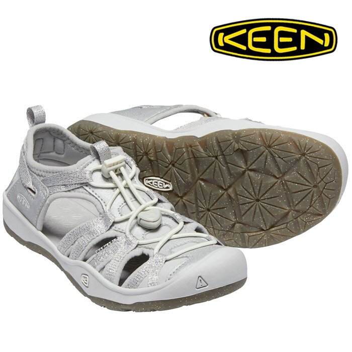 定価6050円 美品★箱付 キーン KEEN モキシー サンダル 1018363 ジュニアシューズ サンダル KIDS 子供 15cm シルバー_画像1