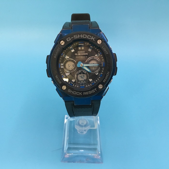 代引き手数料無料 CASIO G-SHOCK 腕時計 GST-W300G ブラック [jgg