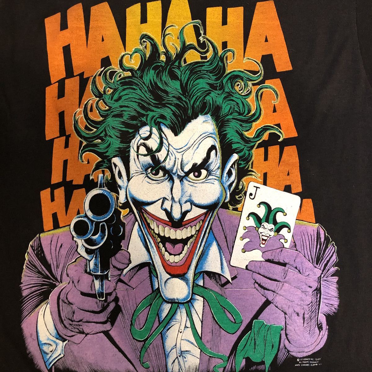 1スタ 激レア 80s USA製 ビンテージ バットマン ジョーカー HAHAHA vintage tee tシャツ Joker Batman 90s  anvil 映画 ムービー プリント .id